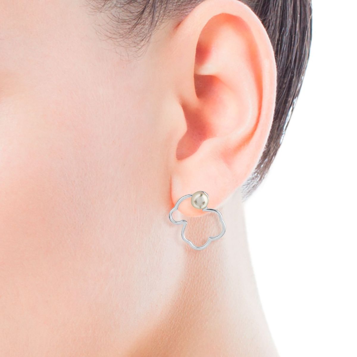 TOUS - Aretes  Tous Para Mujer Silueta kaos Icon Plata 