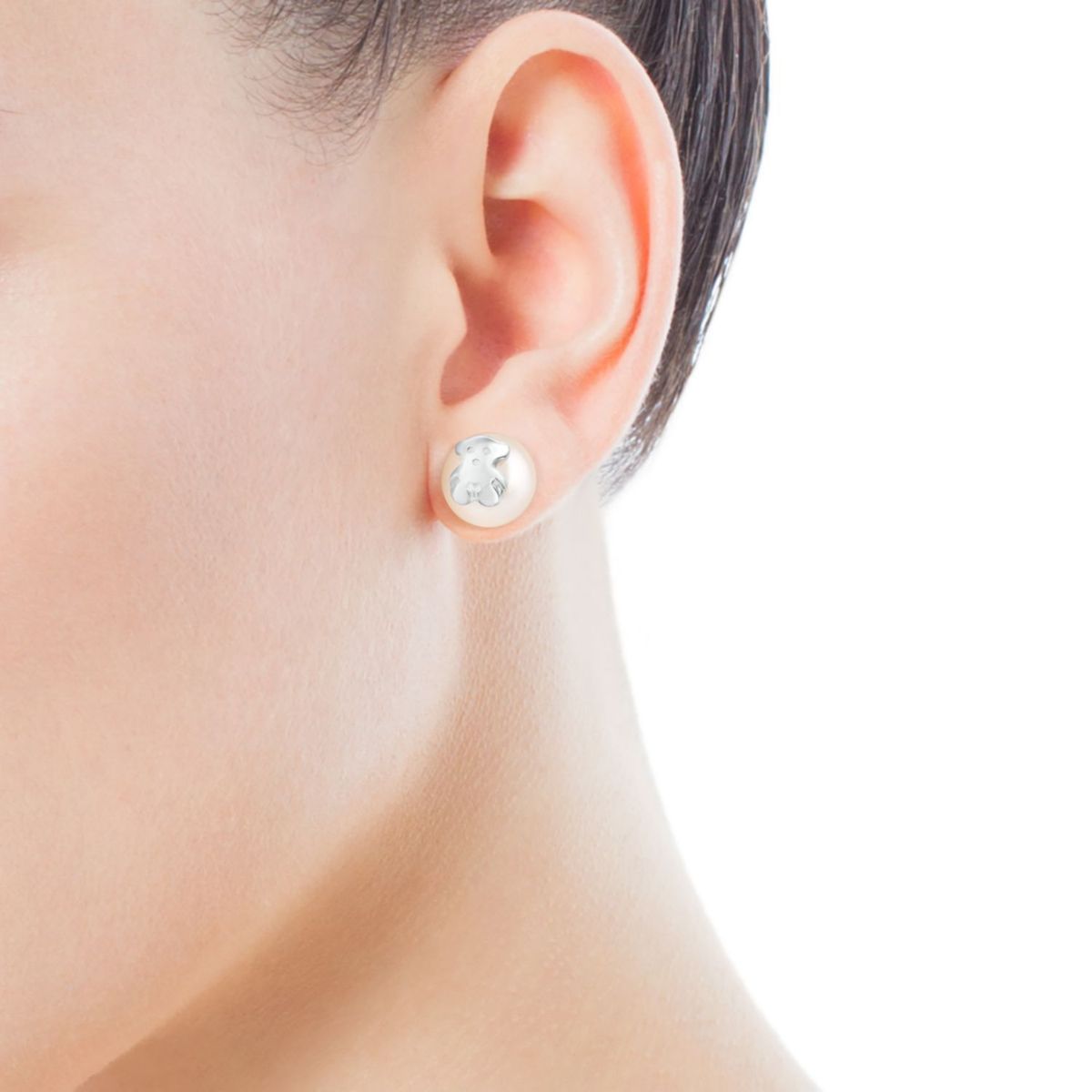 TOUS - Aretes  Tous Para Mujer con Pearl kaos Icon Plata 
