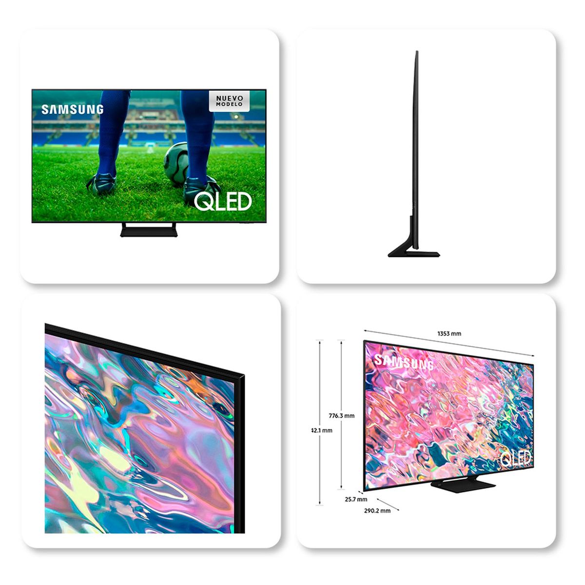 SAMSUNG - Televisor Samsung 60 pulgadas QLED 4K Ultra HD Smart TV QN60Q65