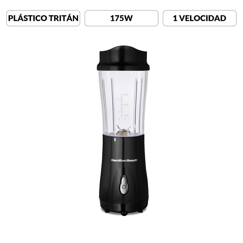 HAMILTON BEACH - Licuadora Personal Hamilton Beach Negra