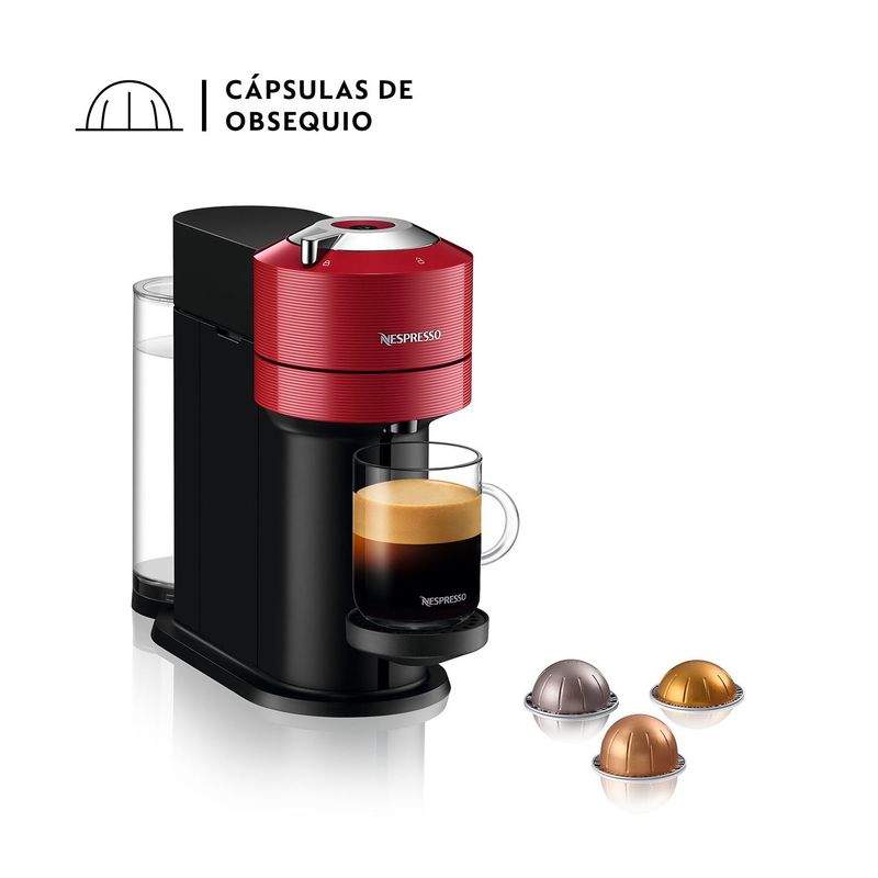 NESPRESSO - Cafetera con Cápsulas Nespresso Vertuo Next Red