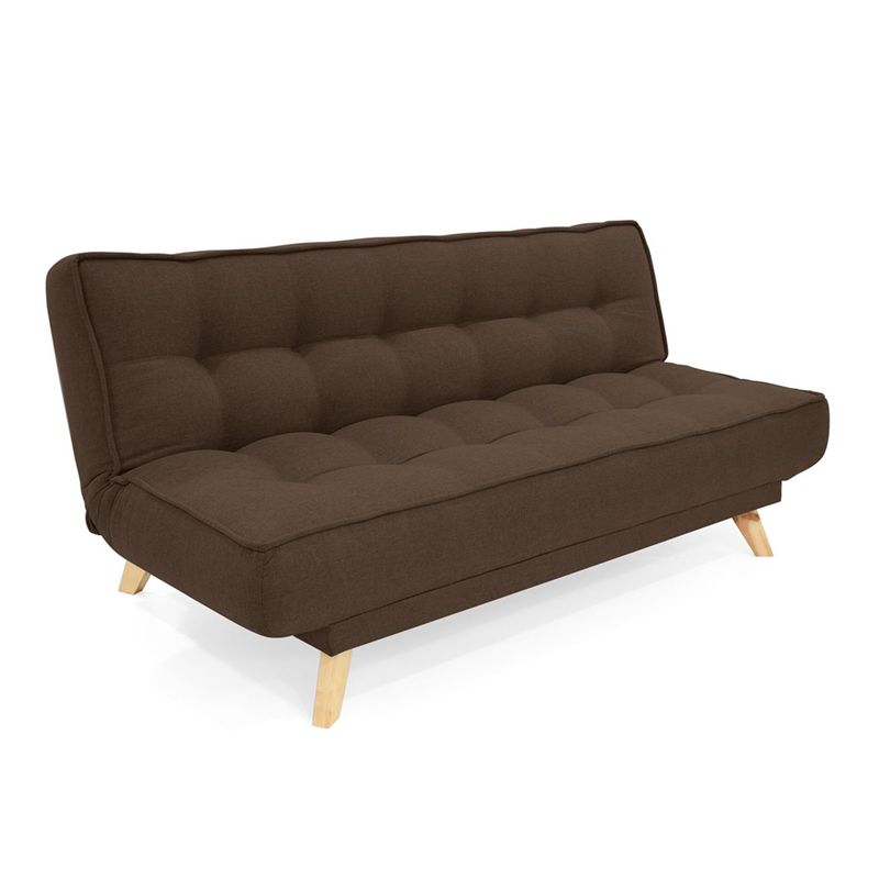 MICA - Sofá Cama Moderno en Tela 3 Puestos Ghana 180 x 84 x 90 cm Mica