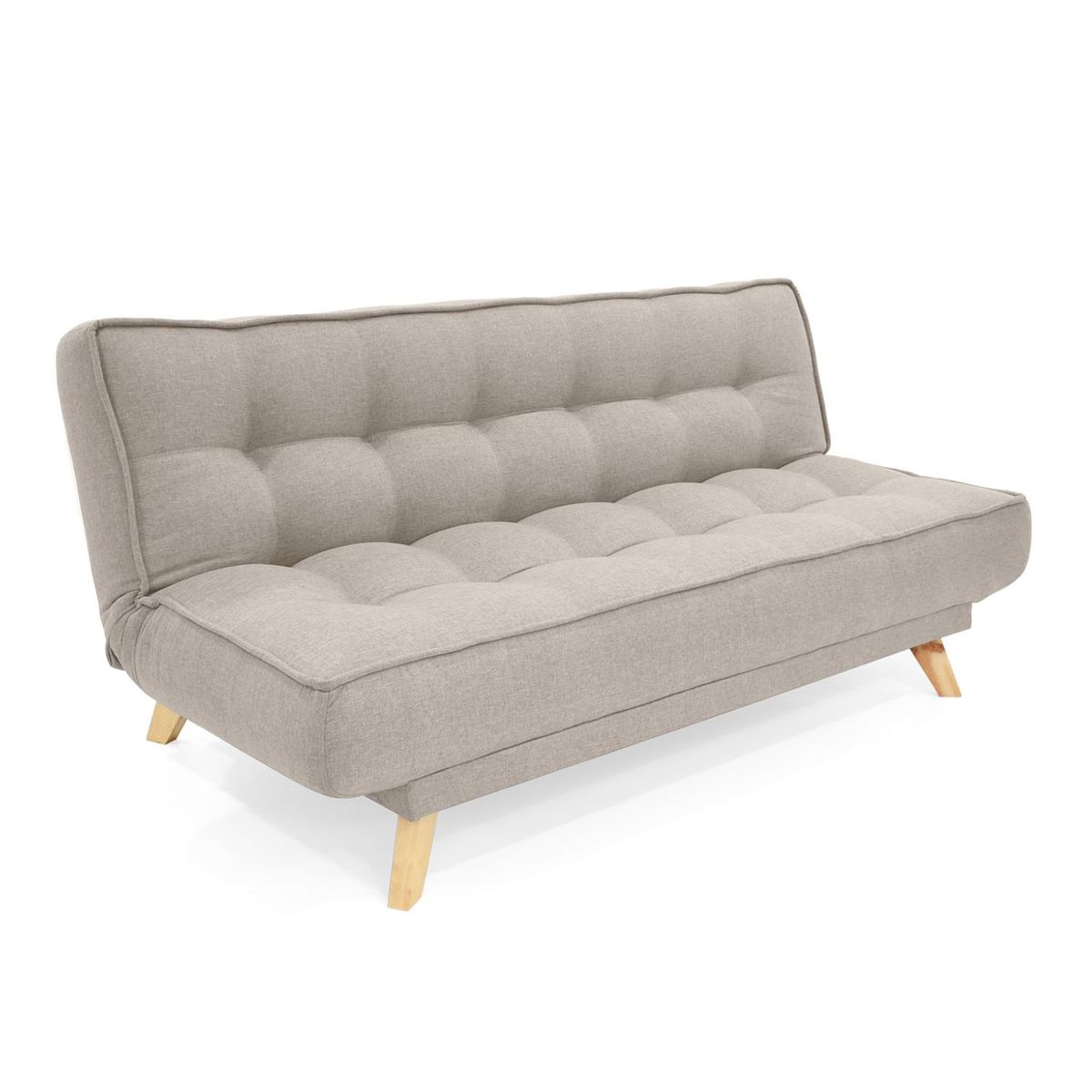 HOGAR VENECIA - Sofá Cama Moderno en Tela 3 Puestos Ghana 180 x 84 x 90 cm Mica