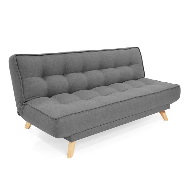 MICA - Sofá Cama Moderno en Tela 3 Puestos Ghana 180 x 84 x 90 cm Mica