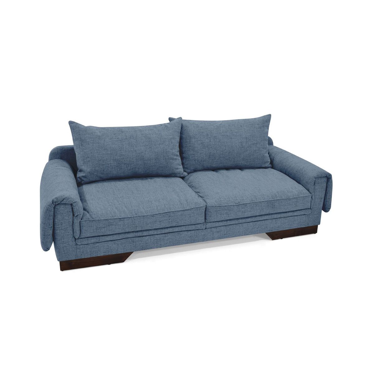 MICA - Sofá Moderno en Poliéster 3 Puestos Dubái 218 x 80 x 85 cm Mica