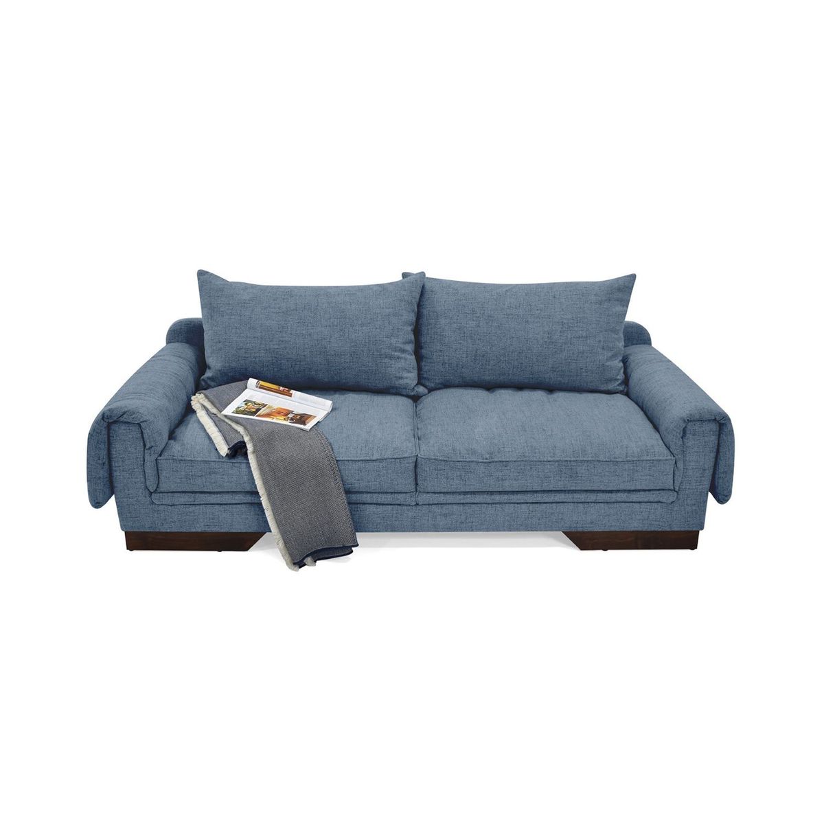 MICA - Sofá Moderno en Poliéster 3 Puestos Dubái 218 x 80 x 85 cm Mica