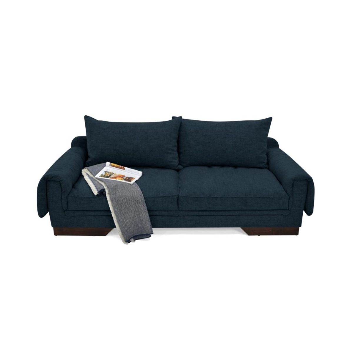 MICA - Sofá Moderno en Poliéster 3 Puestos Dubái 218 x 80 x 85 cm Mica