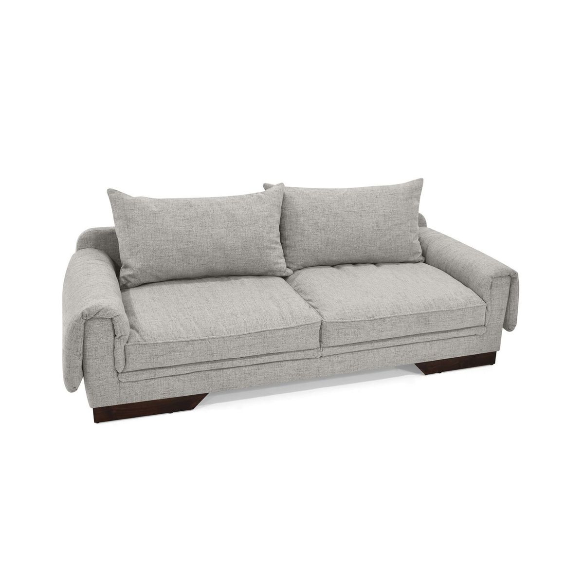 MICA - Sofá Moderno en Poliéster 3 Puestos Dubái 218 x 80 x 85 cm Mica