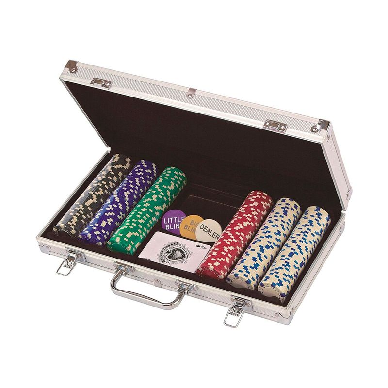 JUEGOS DE MESA CARDINAL - Set de Poker de 300 Fichas