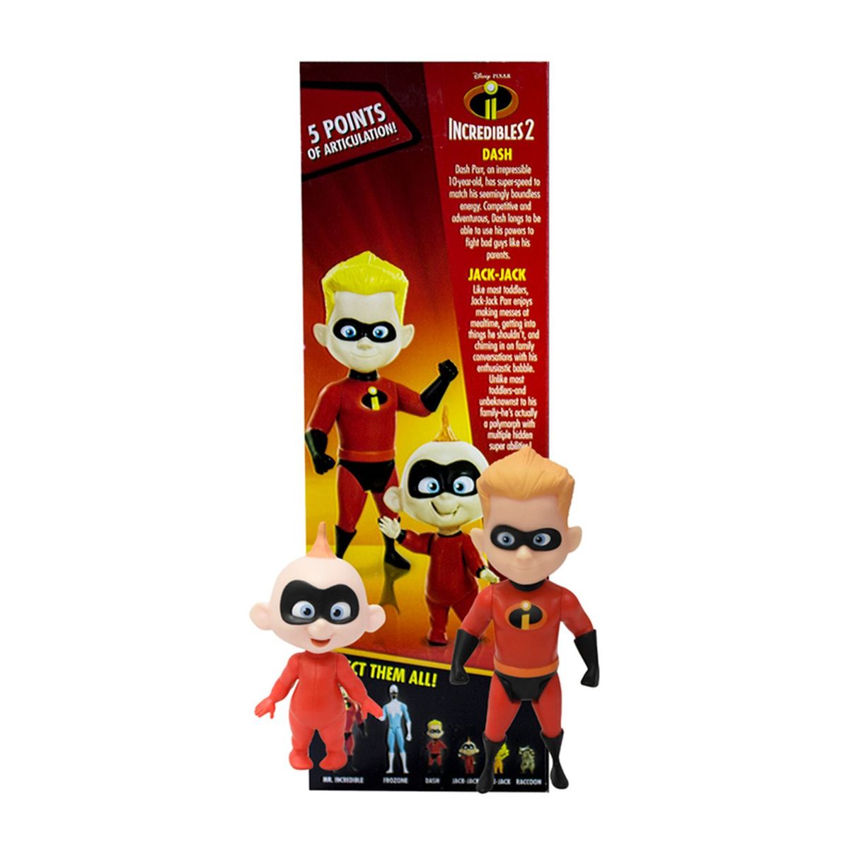  - Figuras coleccionables Dash y Jack Jack Los Increíbles