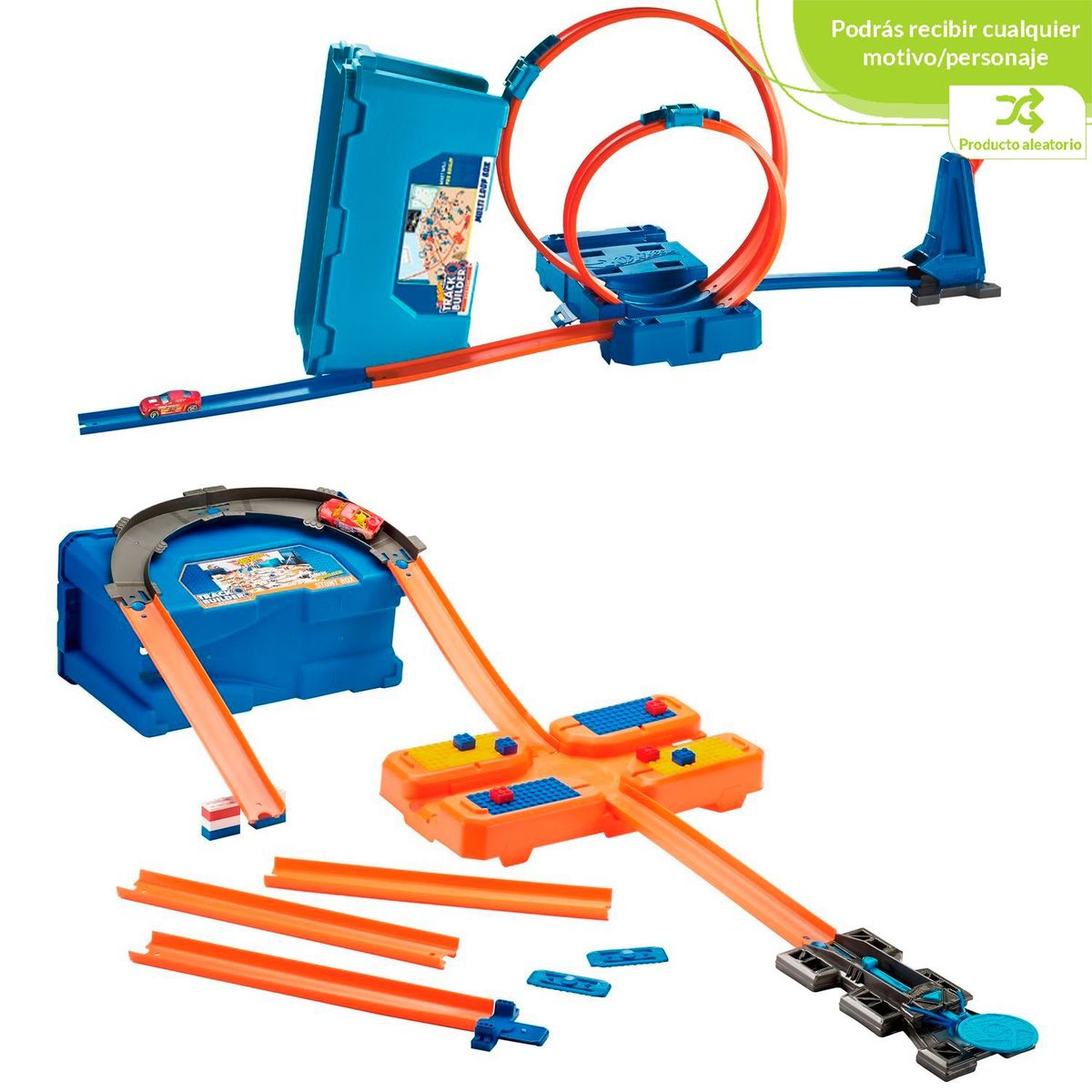 HOT WHEELS - Pista de Carros Hot Wheels Track Builder Caja de Acrobacias Surtido