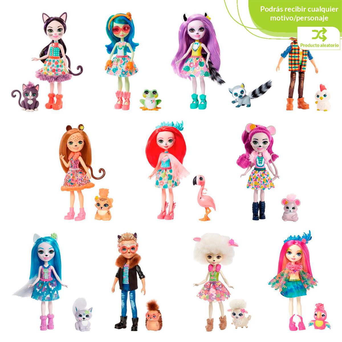 ENCHANTIMALS - Muñeca Enchantimals Muñeca Básica Sorpresa sorpresa