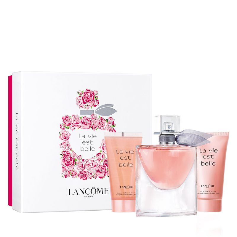 LANCOME - Set Mujer Lancome La Vie Est Belle:Perfume La vie est belle 50ml, Body Lotion 50ml, Shower Gel 50ml