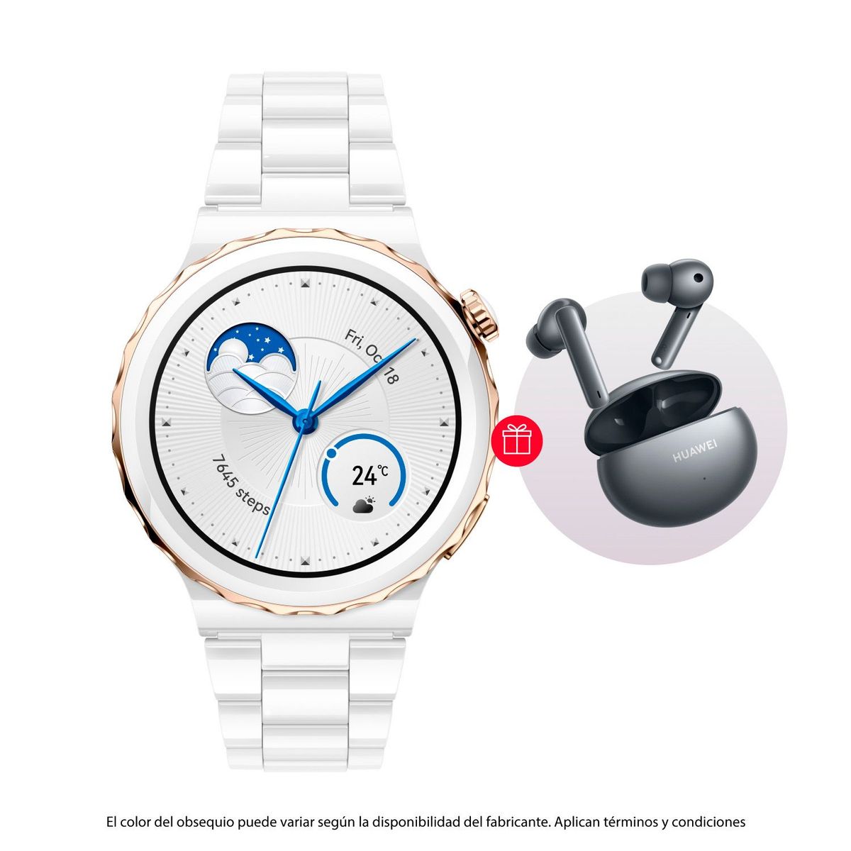 HUAWEI - Smartwatch Huawei GT3 Pro 42 mm + Freebuds 4i
