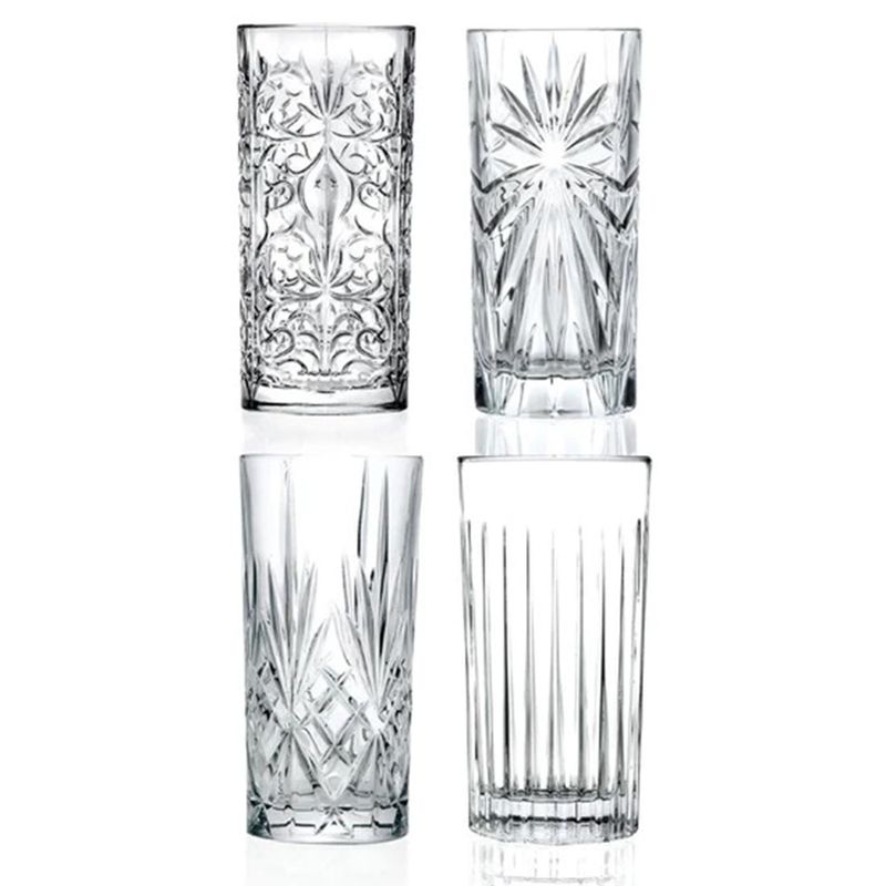 RCR - Vaso de cristal alto RCR: 4 piezas