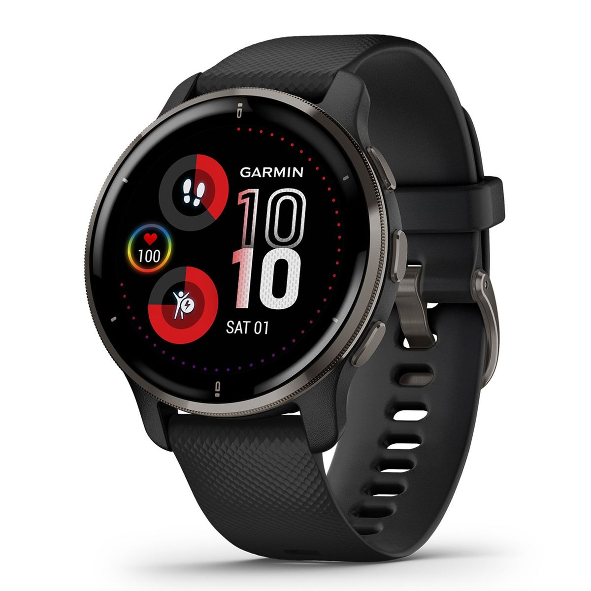 GARMIN - Smartwatch Garmin Venu 2 Plus  Black Slate 
