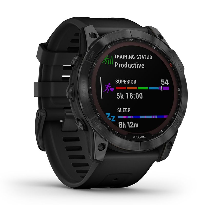 GARMIN - Smartwatch Garmin Fenix 7X Sapphire Solar Black Slate