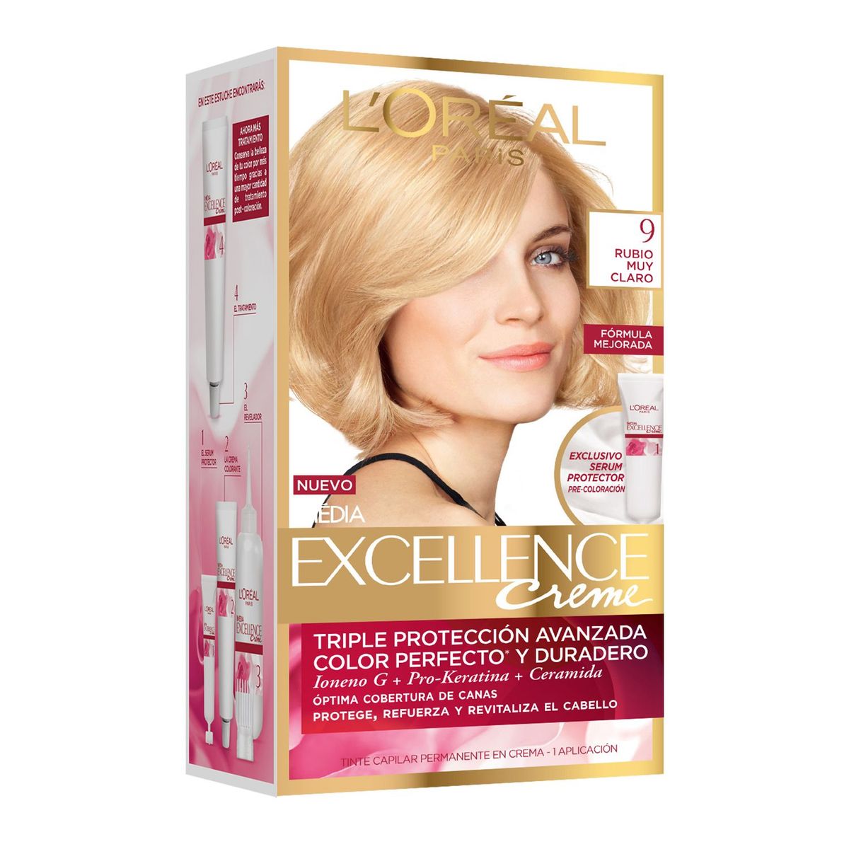 EXCELLENCE - Tintura capilar Loreal Protección del color 67.5 ml