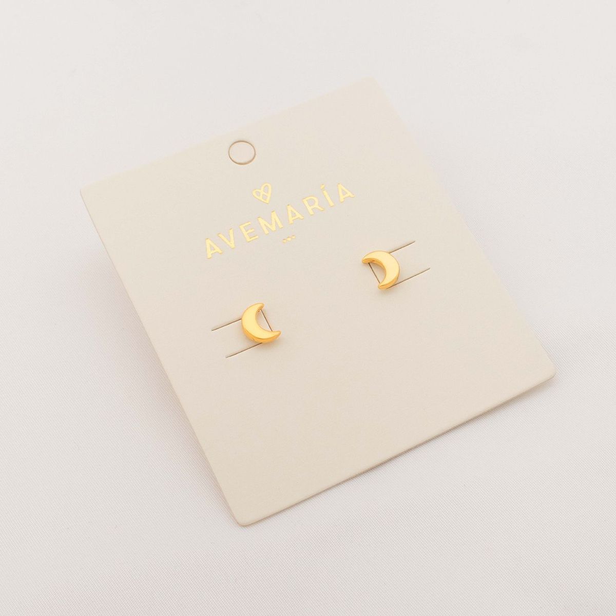  - Aretes para Mujer Ave Maria Baño En Oro 24K