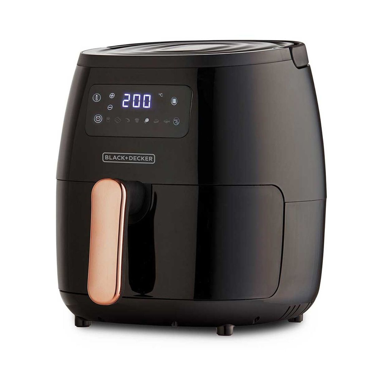 BLACK+DECKER - Freidora de Aire Digital Grande BLACK+DECKER® de 5.7 Litros, Fríe y Hornea sin aceite, HFD5055B