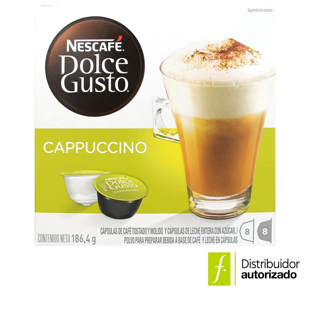 DOLCE GUSTO - Cápsulas NESCAFÉ Dolce Gusto Cappuccino 8 Cápsulas