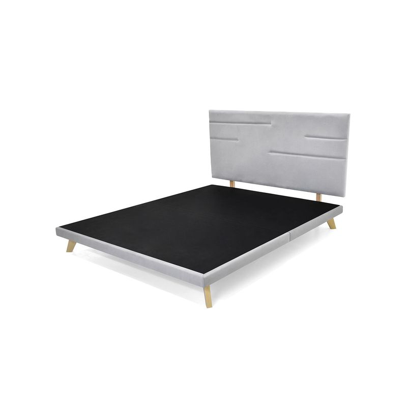 MICA - Base Cama Queen Vancouver en Macera (Incluye Cabecero) 160 x 190 Mica