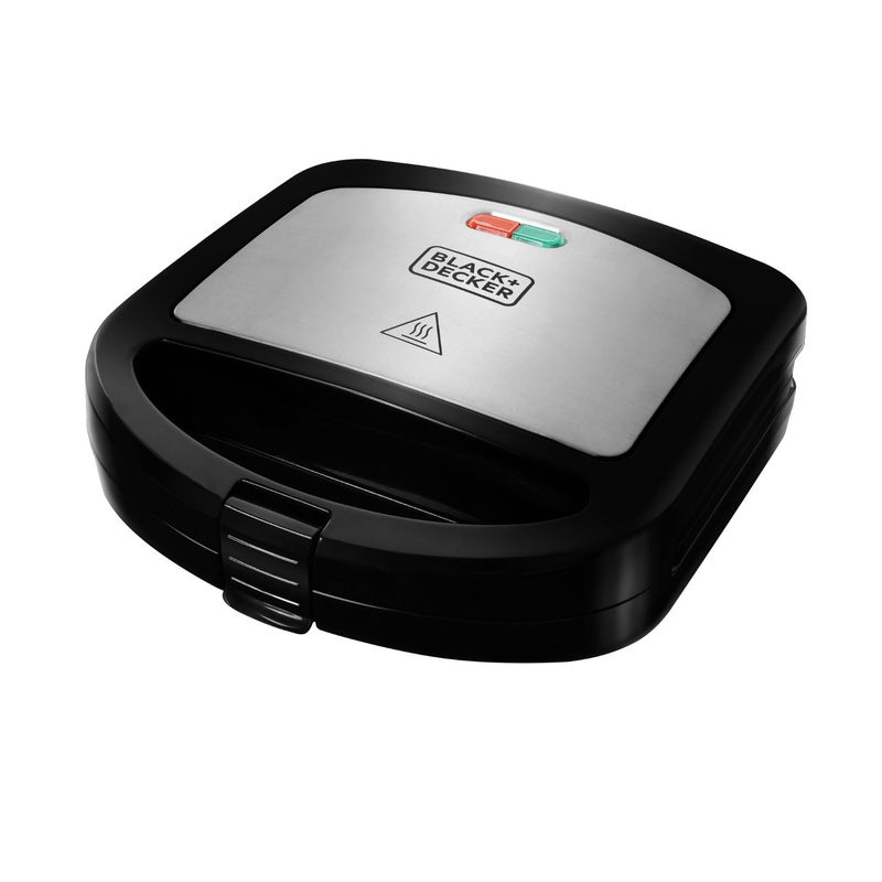 BLACK+DECKER - Sanduchera Panini BLACK+DECKER 2 Sandwiches Superficie Antiadherente PAN24535