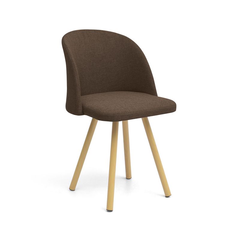 MICA - Silla de Comedor Moderna en Tela Azul (Incluye 1 Silla) Mica