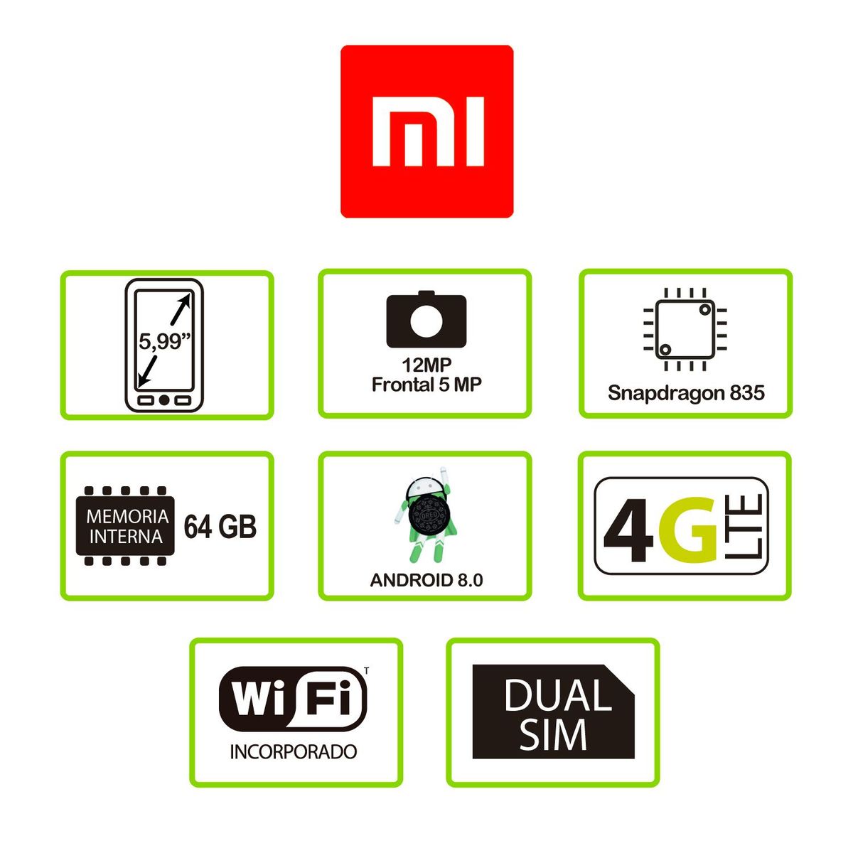 XIAOMI - Celular Mi Mix 2 64GB