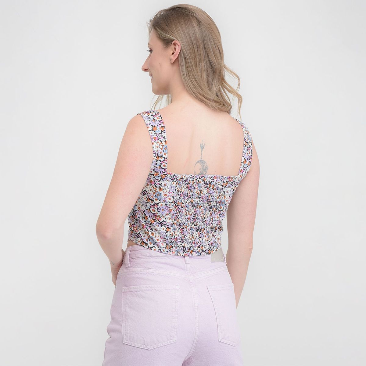 SYBILLA - Top esqueleto para Mujer Sin mangas de Algodón Sybilla