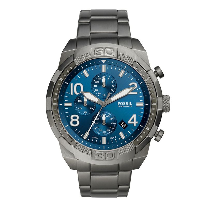 Morphic M89-serie chronograaf horloge met leren band met datum