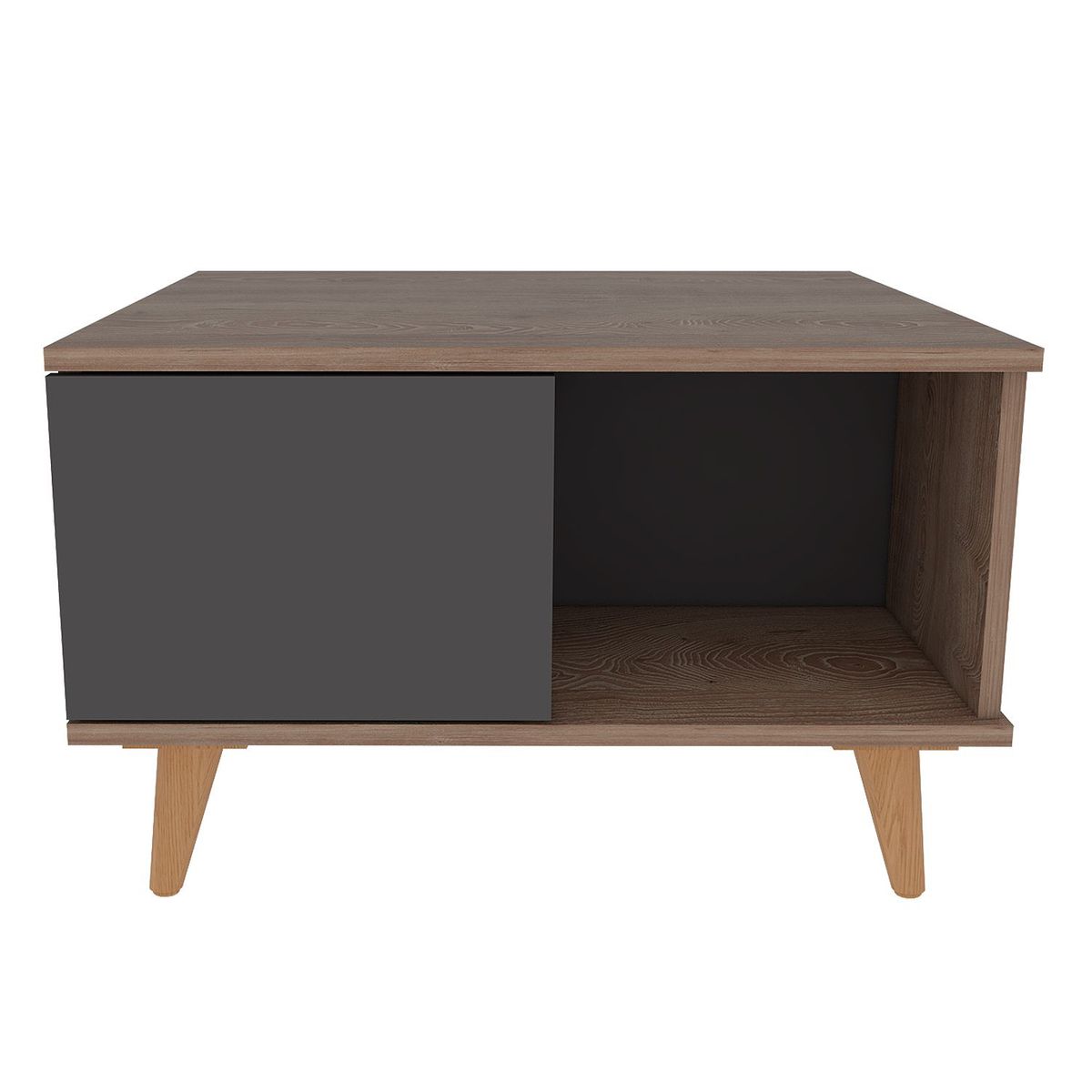 RTA MUEBLES - Mesa de Centro Moderna Cuadrada  en Madera  63 x 40 x 63 cm RTA Design  - Mueble