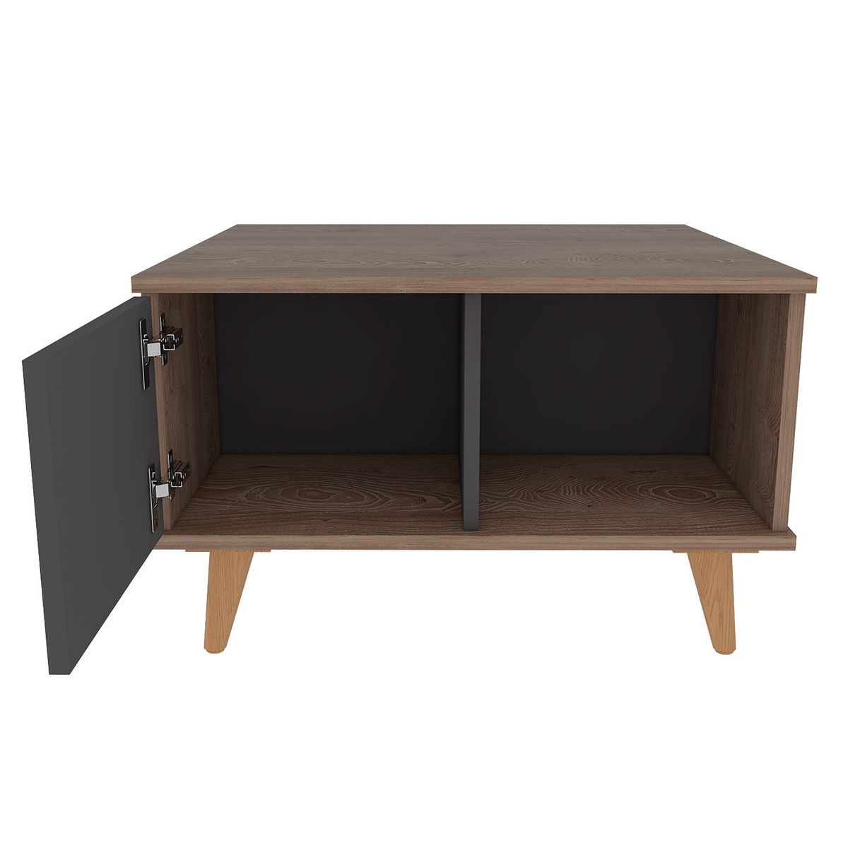 RTA MUEBLES - Mesa de Centro Moderna Cuadrada  en Madera  63 x 40 x 63 cm RTA Design  - Mueble