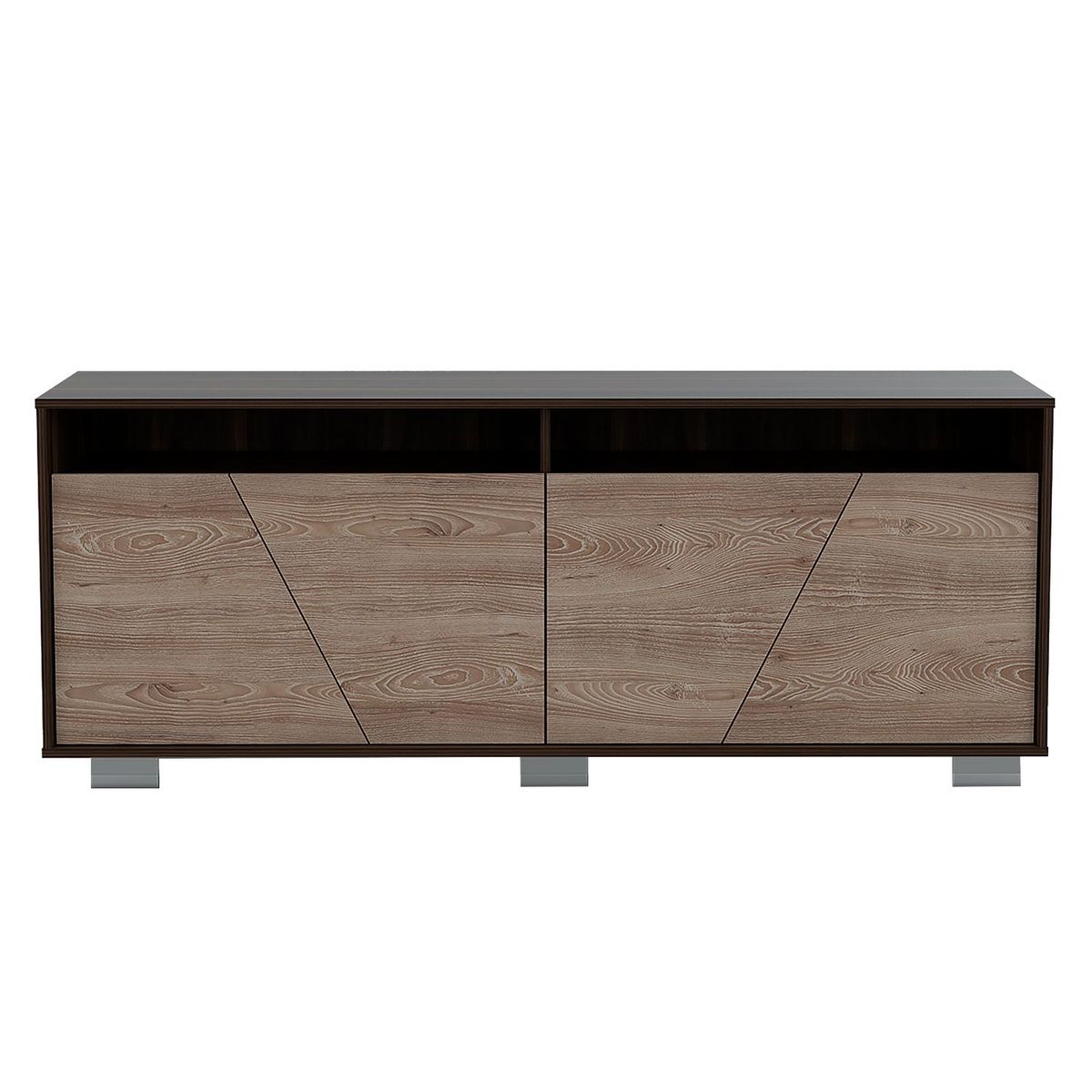 RTA MUEBLES - Centro de Entretenimiento de 155 x 61 x 39 cm, Mueble de TV Moderno para Televisor de 70 Pulgadas, RTA Muebles