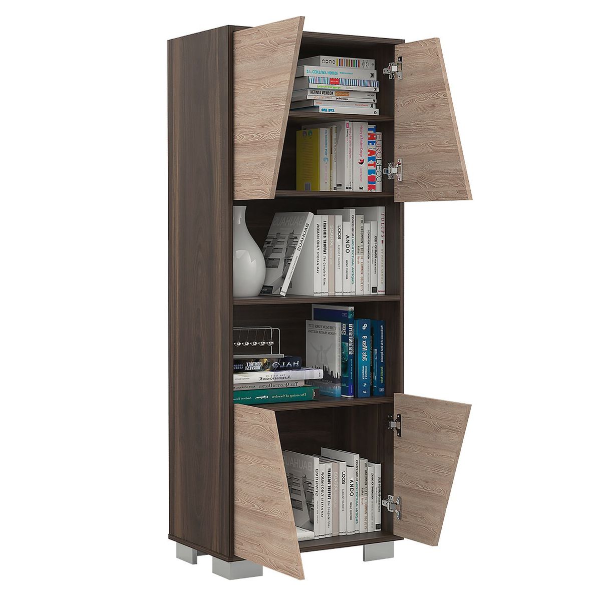 RTA MUEBLES - Biblioteca  Moderna en Madera 153.5 x 59.5 x 38 cm  RTA Muebles 