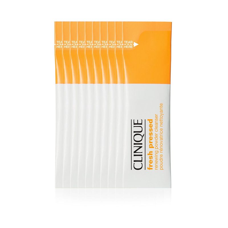 CLINIQUE - Clinique set cuidado facial antiedad fresh pressed 7-day system con Vitamina C pura: 28 paquetes vitamina c + potenciador vitamina c 10 %