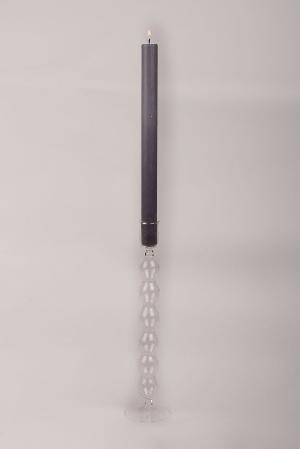 NOOK HOMEDECOR - Candelabro Vidrio 28 x  7 cm