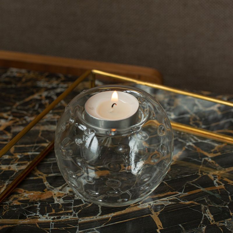 NOOK HOMEDECOR - Candelabro Vidrio 7 x 7 cm Nook Homedecor