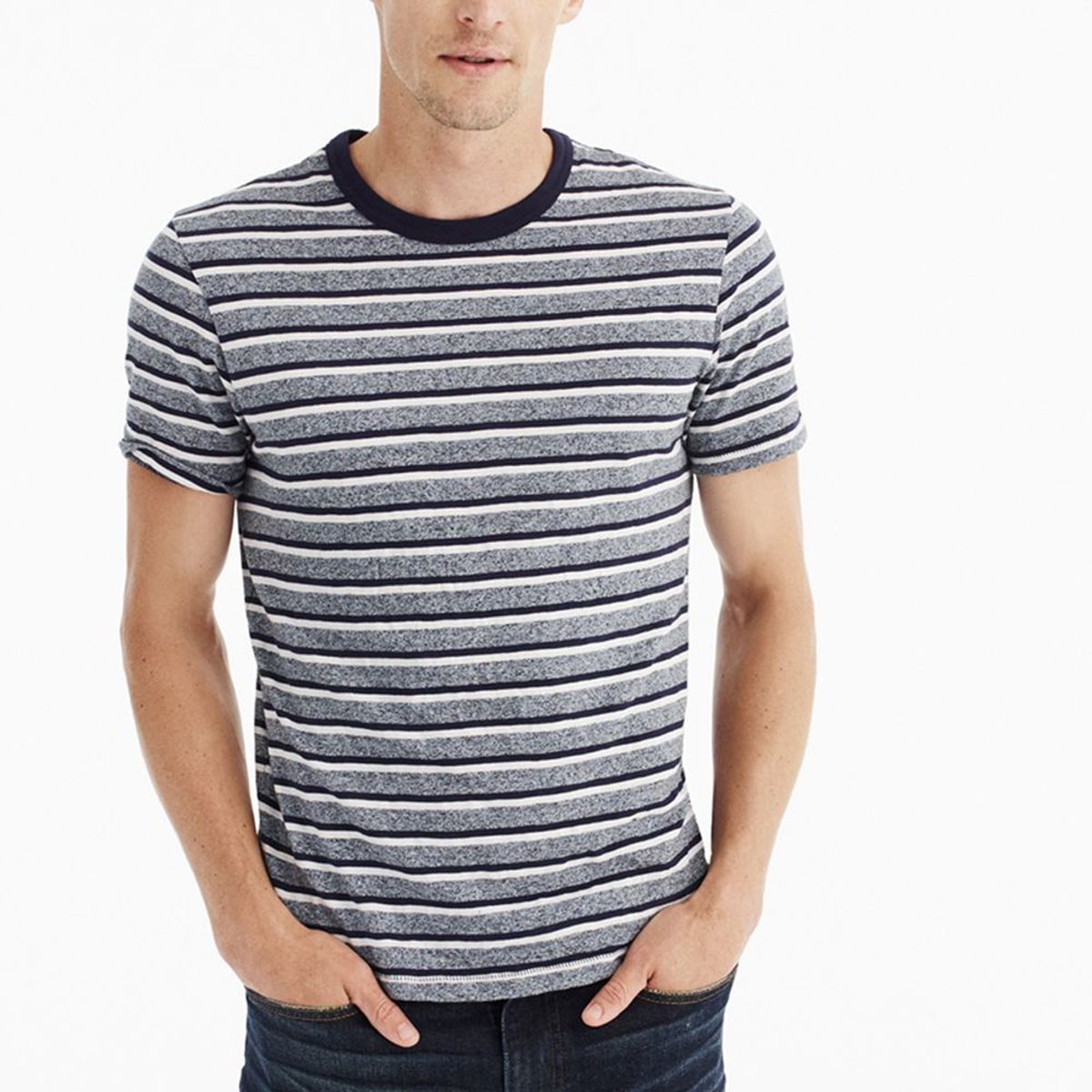 J CREW - Camiseta Hombre Manga Corta J Crew