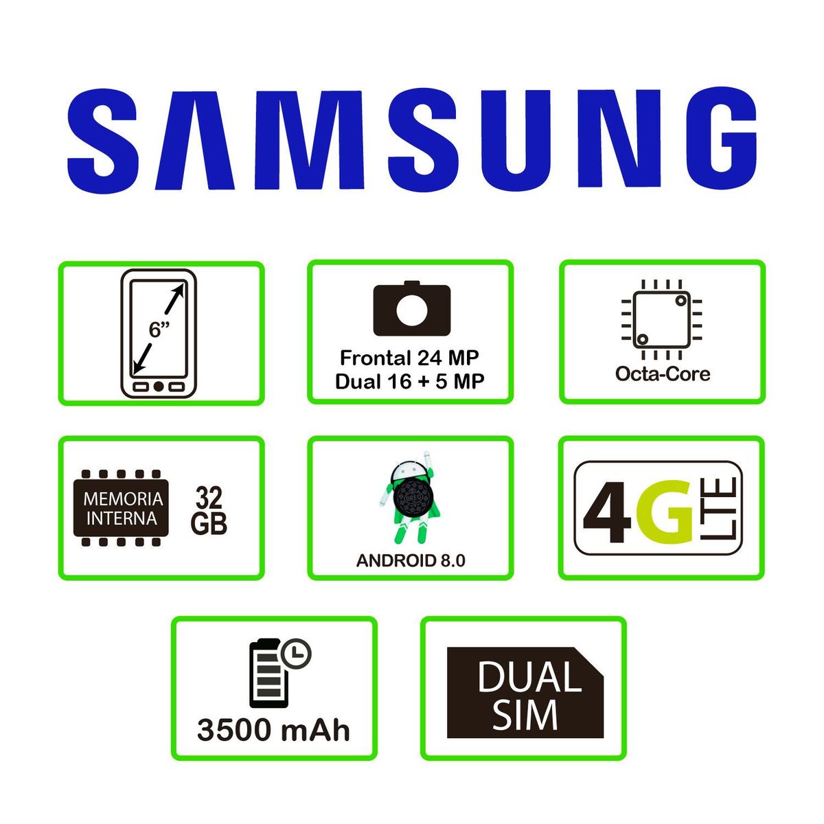SAMSUNG - Celular Galaxy A6 Plus 32GB
