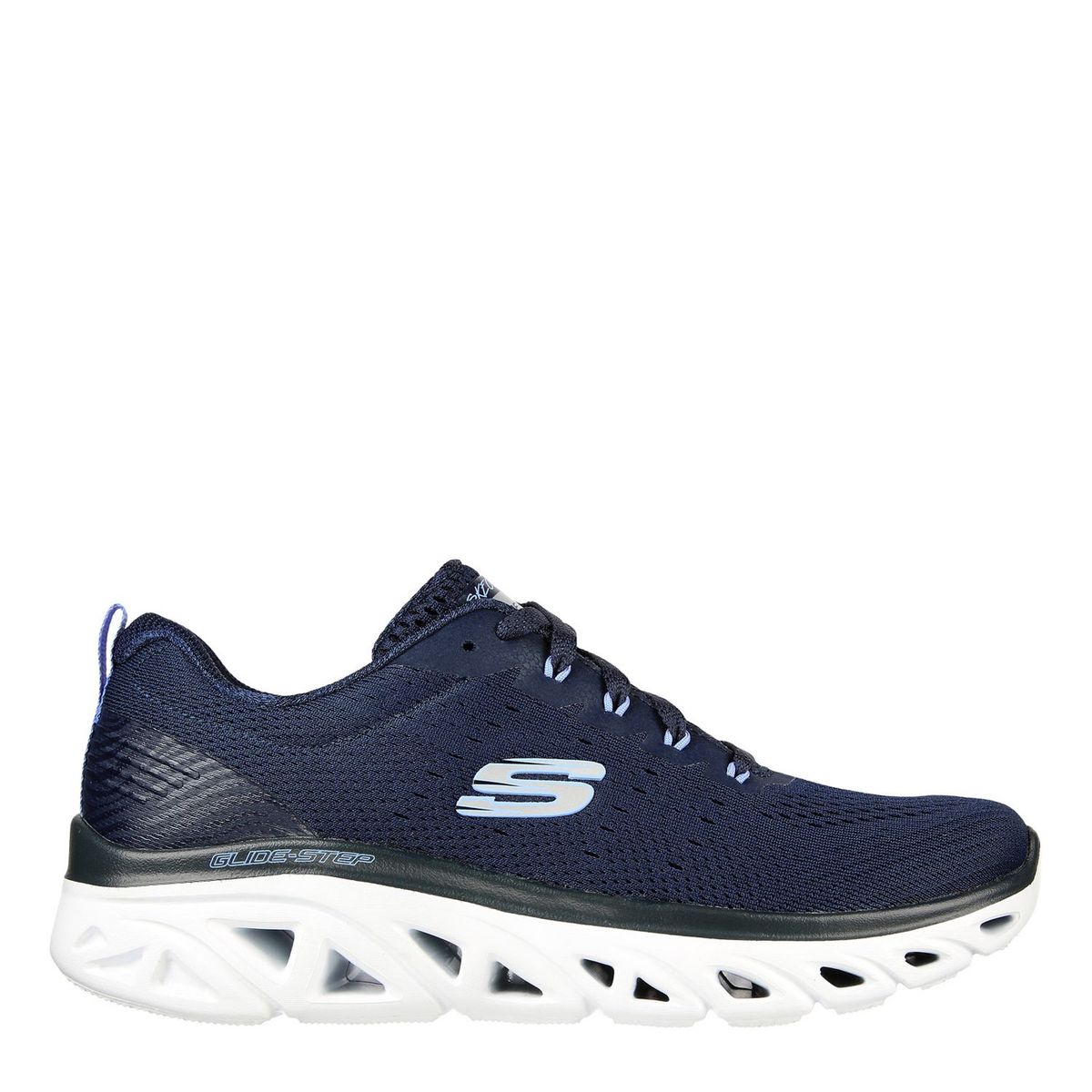 SKECHERS - Tenis Skechers Mujer - Zapatos Skechers Dama. Tenis azules cómodos Skechers para mujer. Zapatillas moda  Cross training Glide-step