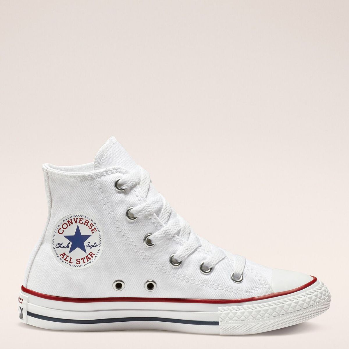 CONVERSE - Tenis Converse Blancos Chuck Taylor All Star Niño