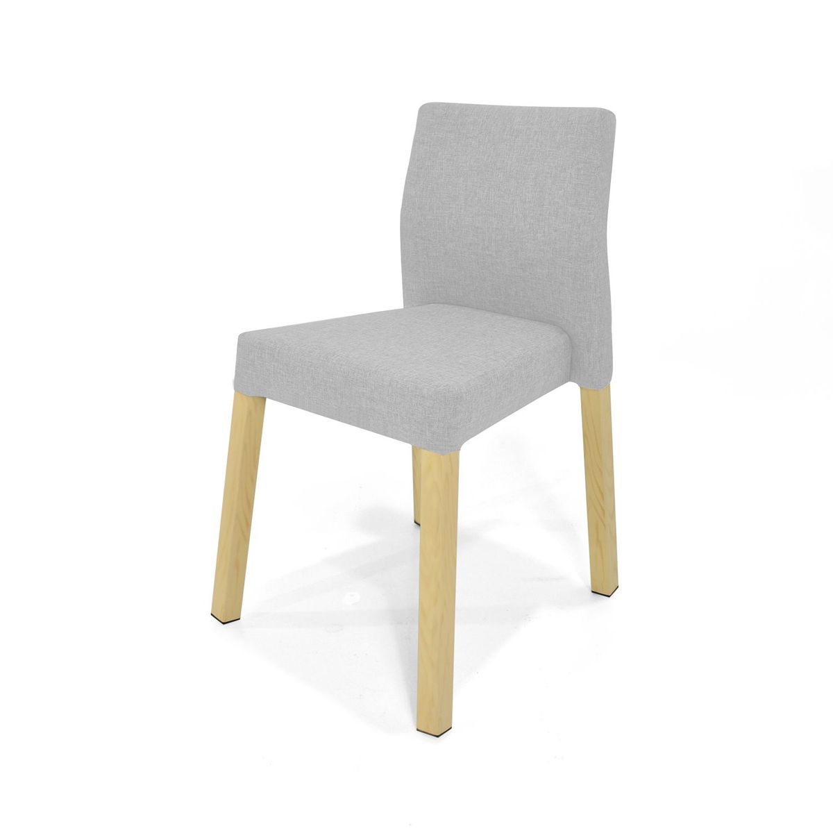 MICA - Silla de Comedor Moderna en Tela Gris (Incluye 1 Silla) Mica