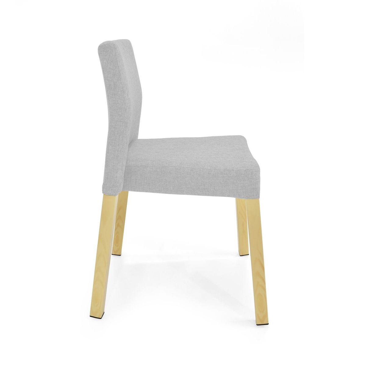 MICA - Silla de Comedor Moderna en Tela Gris (Incluye 1 Silla) Mica