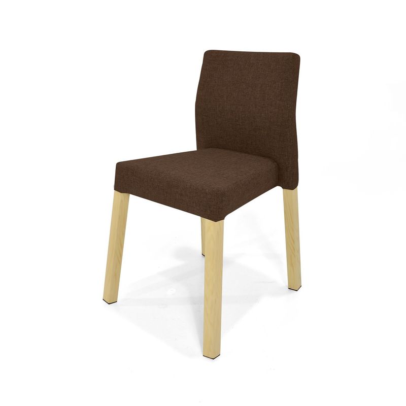MICA - Silla de Comedor Moderna en Tela Gris (Incluye 1 Silla) Mica