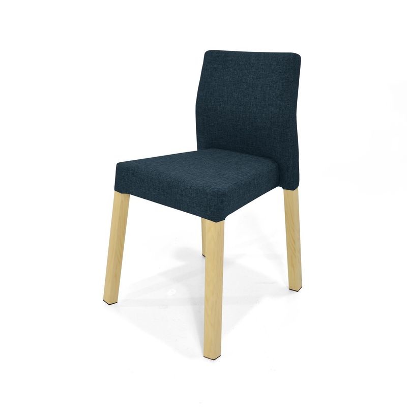 MICA - Silla de Comedor Moderna en Tela Gris (Incluye 1 Silla) Mica