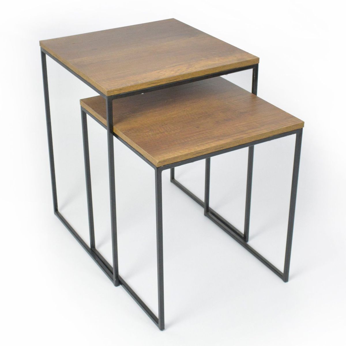 MICA - Mesa Auxiliar Moderna Cuadrada en Aglomerado MDF 45 x 60 x 45 cm Mica  - Mueble