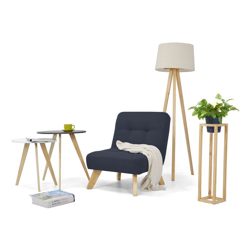 MICA - Poltrona Moderna Tela Prato 80 x 70 x 75 cm Mica - Mueble