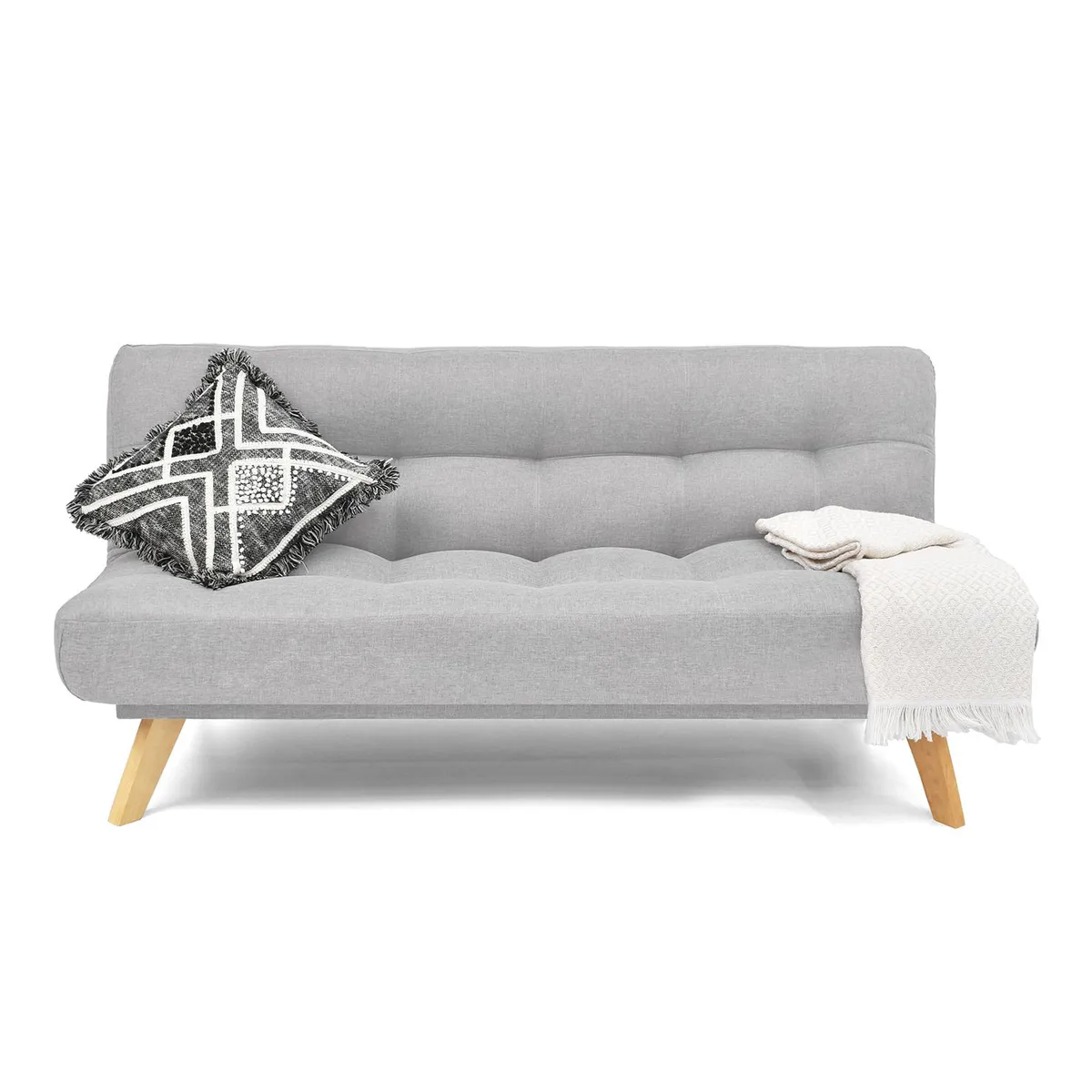 MICA - Sofá Cama Moderno en Tela 3 Puestos Prato 180 x 85 x 100 cm Mica