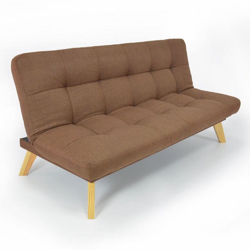 MICA - Sofá Cama Moderno en Tela 3 Puestos Prato 180 x 85 x 100 cm Mica